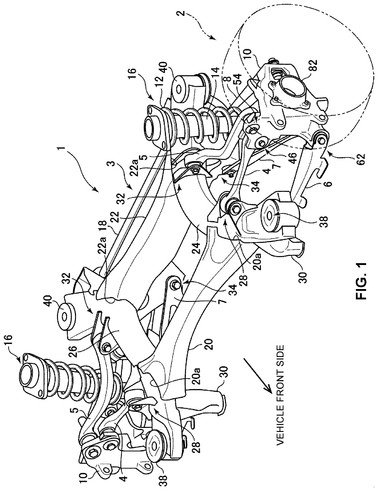 Automobile suspension device