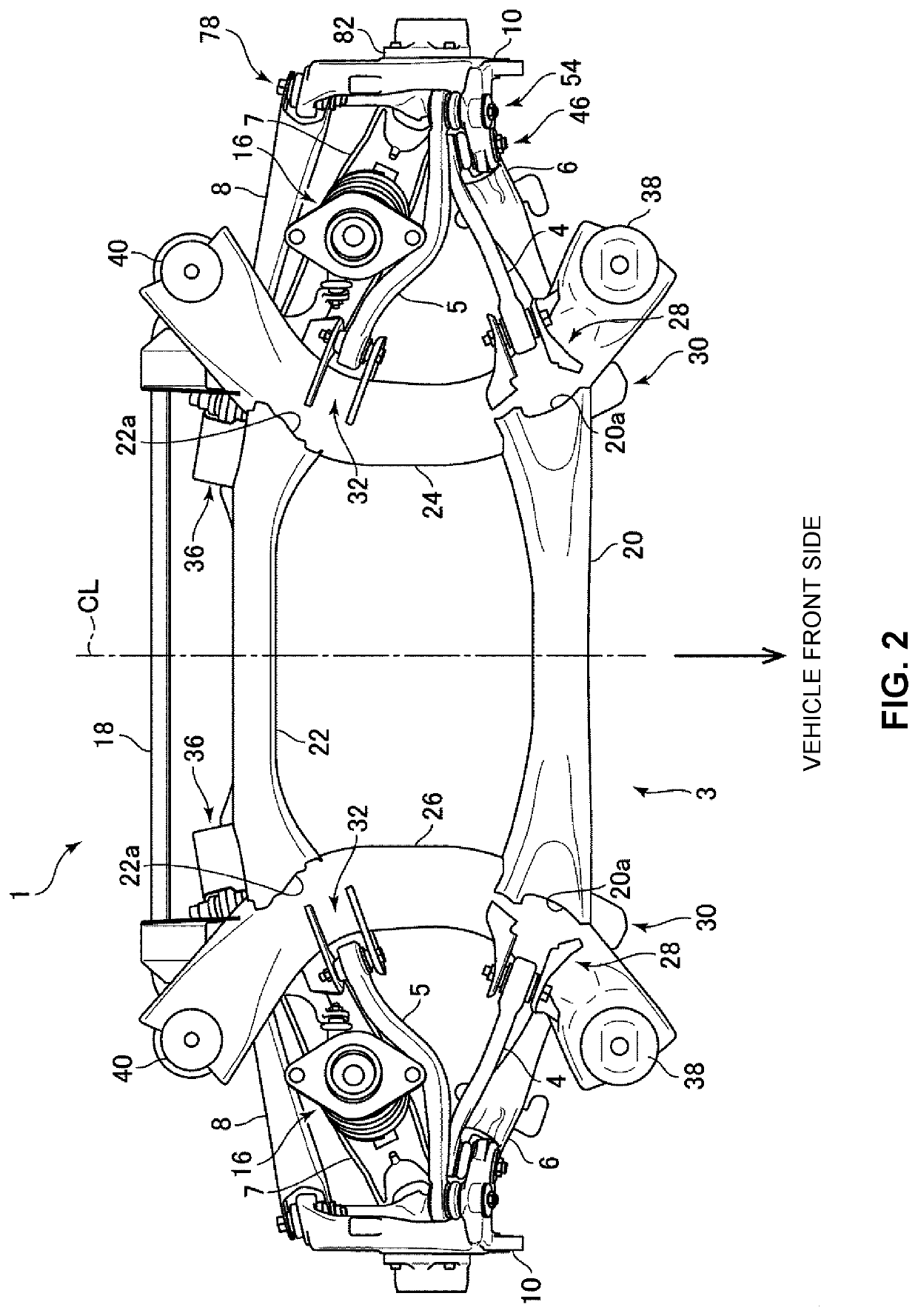 Automobile suspension device