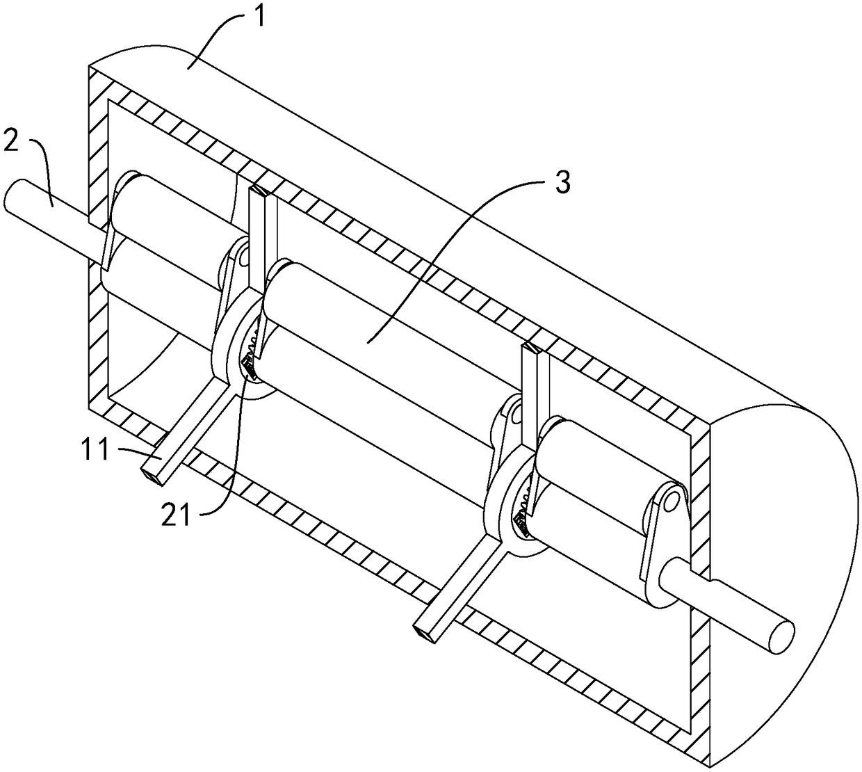 Impacting steel wheel of road roller