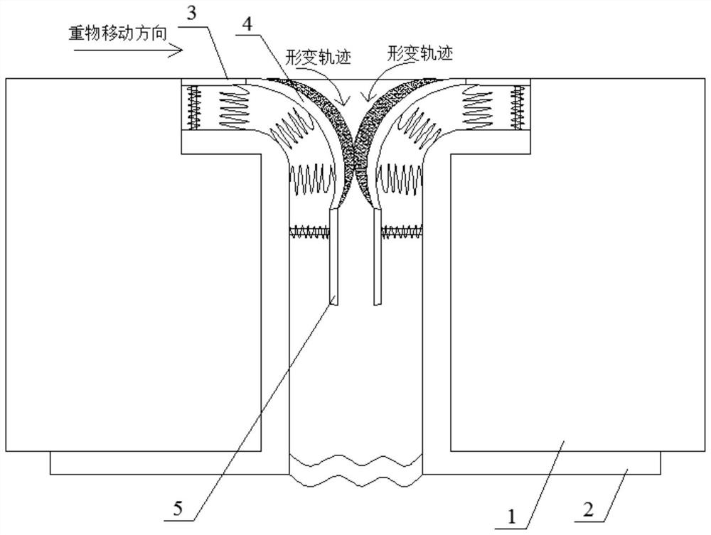 A bridge shock-absorbing expansion joint device that can be automatically closed