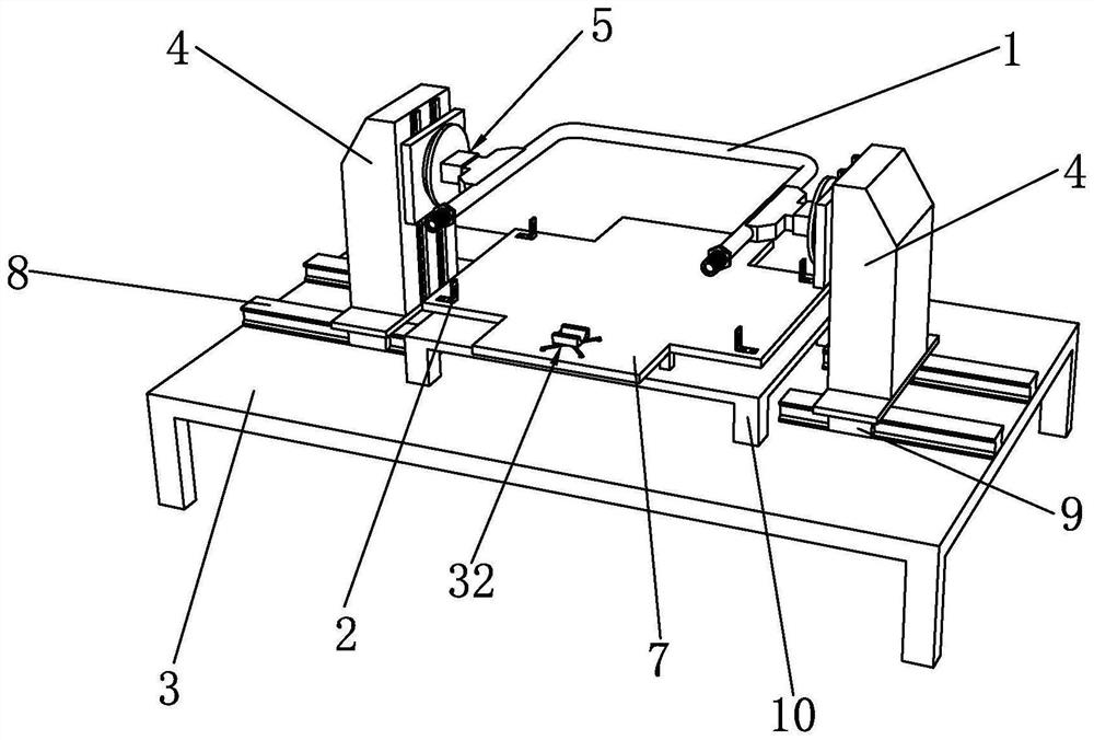 Automatic welding method for gas delivery pipe support