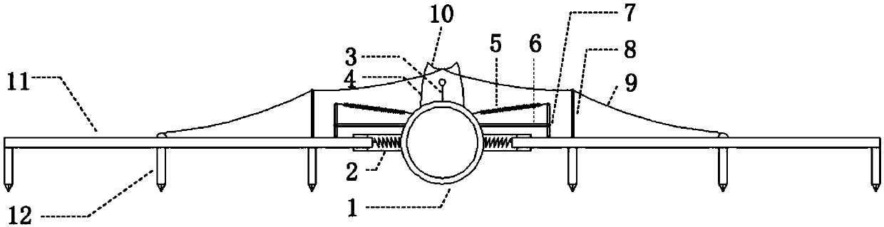 Real-time monitoring device for seafloor deformation during hydrate exploitation process