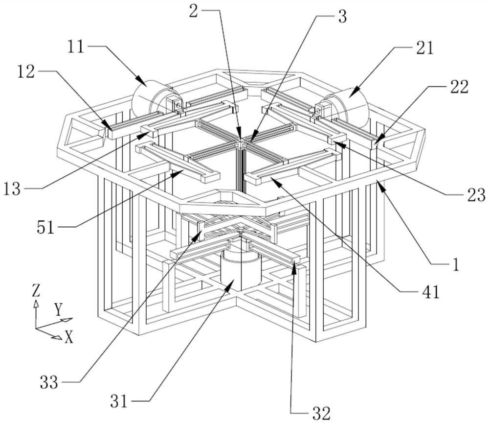 Three-dimensional constant force parallel flexible micro-positioning platform