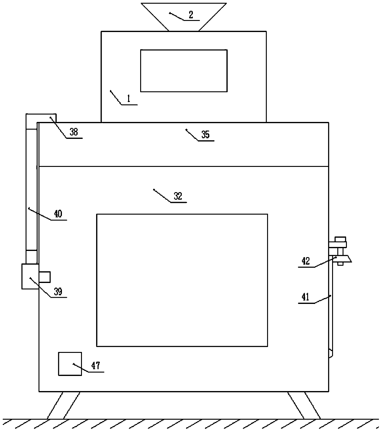 Waste treatment robot device capable of filtering irritant gas