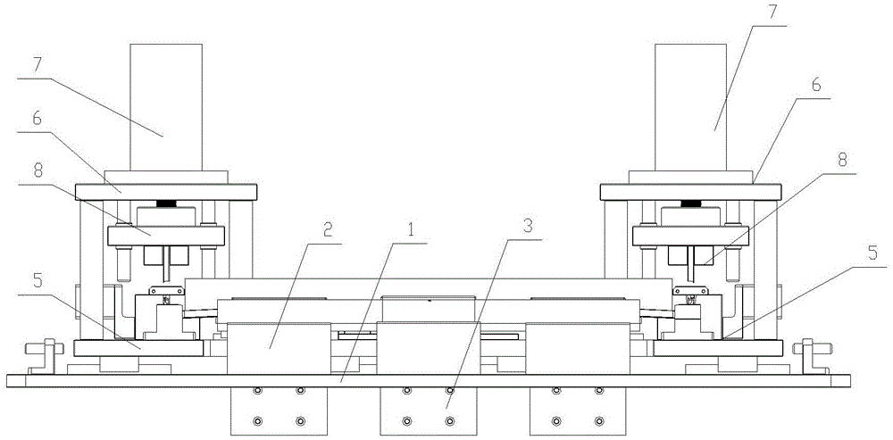 Integral molding device for upper edging of skylight wind blocking net