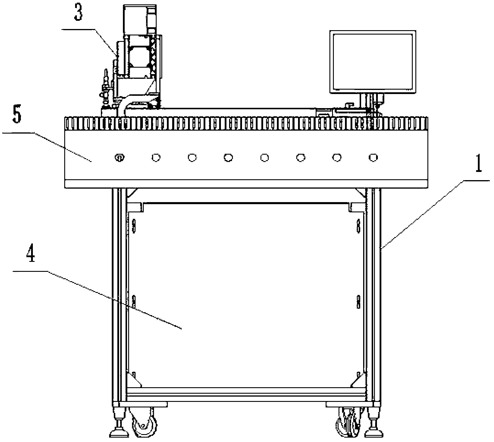 Three-freedom-degree table tennis carrying mechanical arm