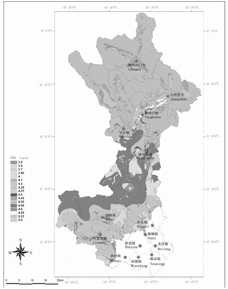 Method utilizing green quantity rate model for urban and rural ecological planning