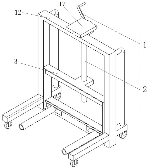 Movable aircraft main wheel mounting equipment