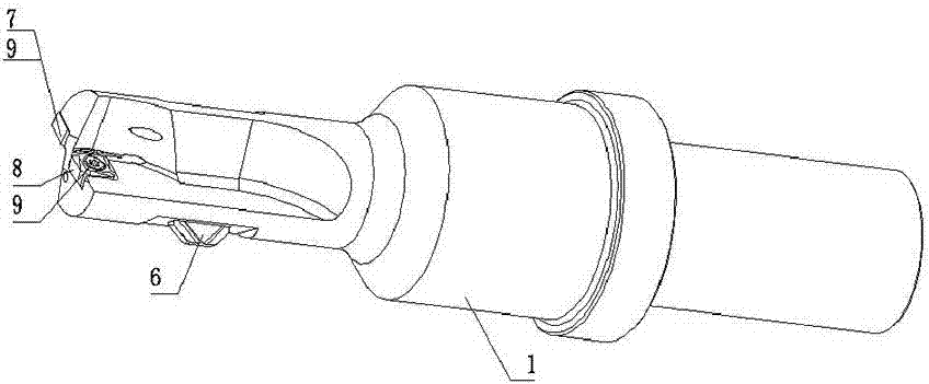 Double-face chamfering and drilling tool