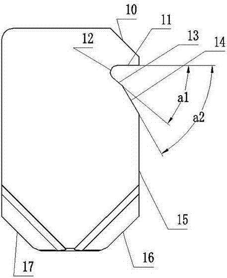 Double-face chamfering and drilling tool