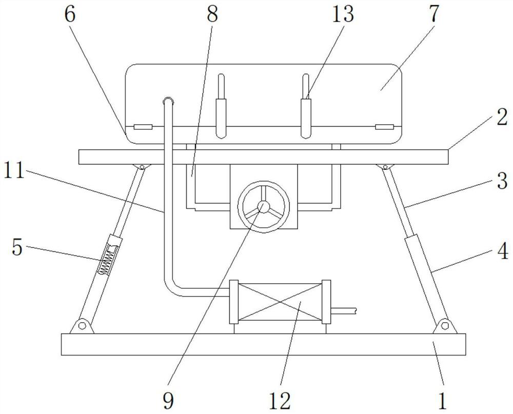 Servo motor mounting base convenient to overhaul for spacecraft