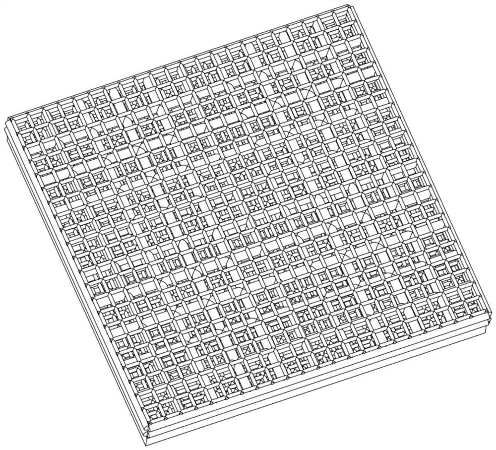 Electronic device heat dissipation structure with three-dimensional net-shaped structure and manufacturing method