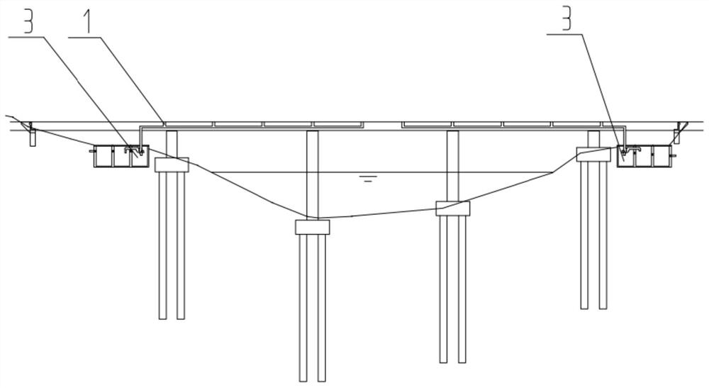 Bridge deck accumulated water diversion drainage anti-pollution system and method