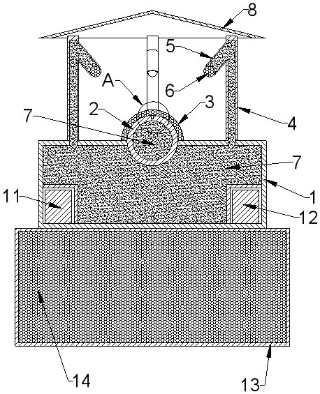 Electromagnetic field measuring device for outdoor power transmission line