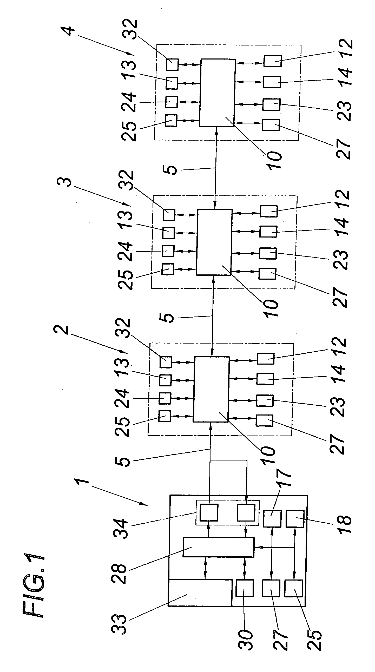 Unit of the transmission of data in a serial bidirectional bus