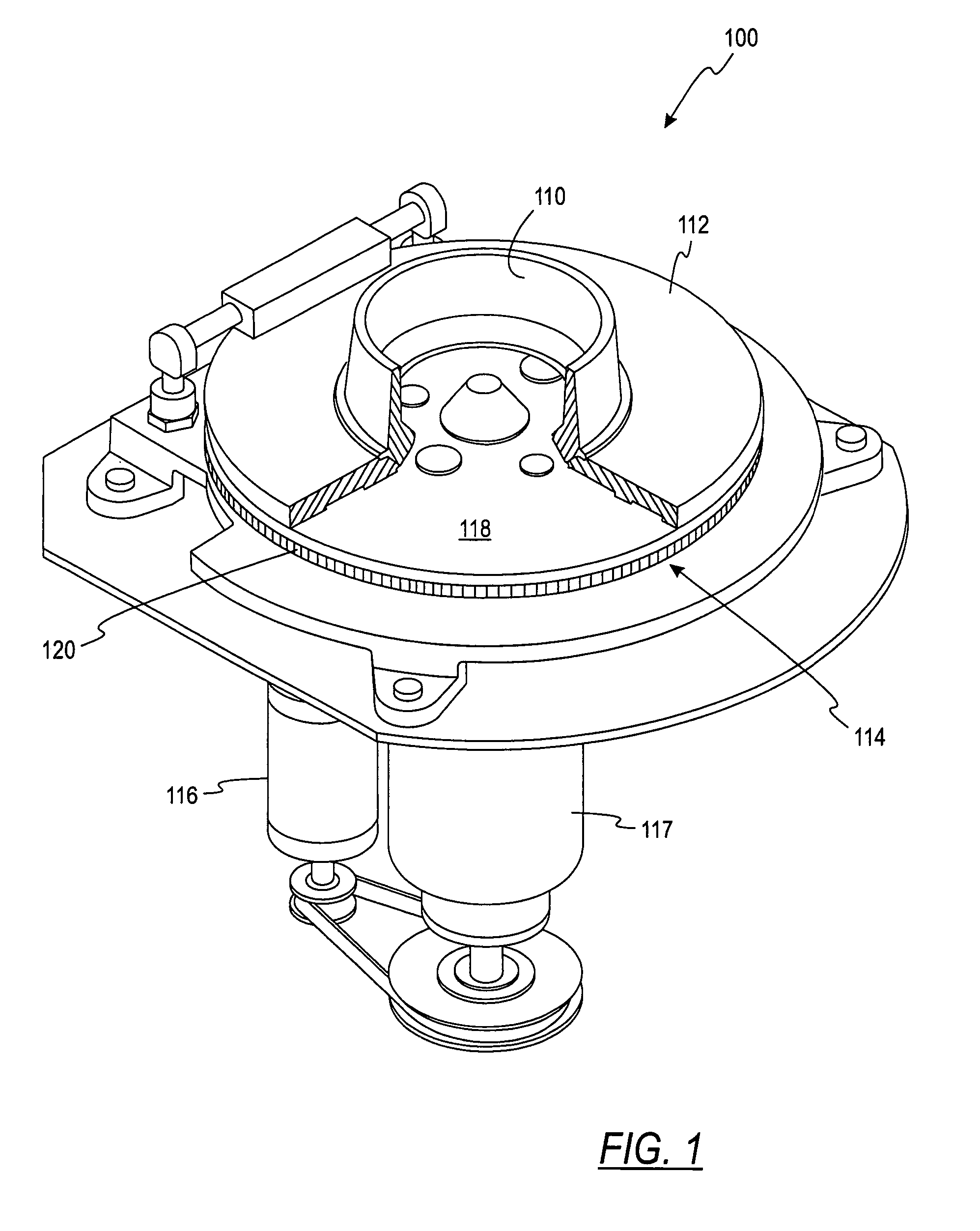 Coin processing device having a moveable coin receptacle station