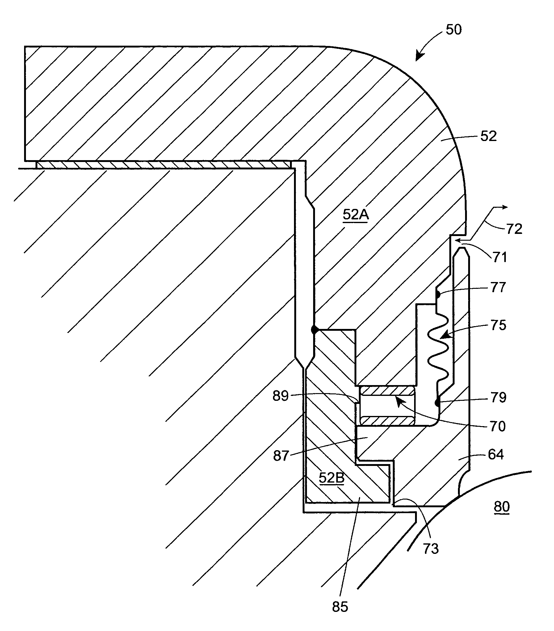 Fluid flow control valve with high temperature bi-directional shutoff