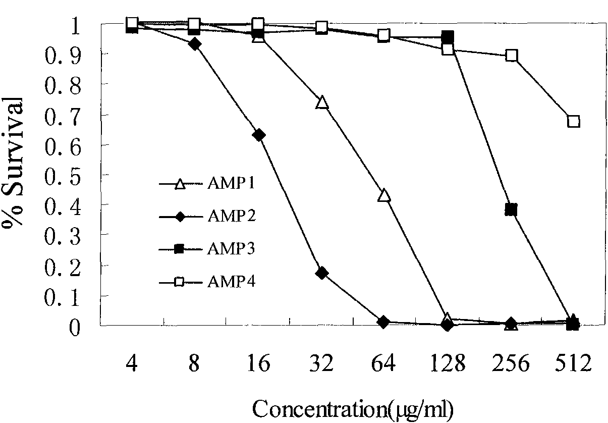 Preparation method and activity detection for antibacterial peptides