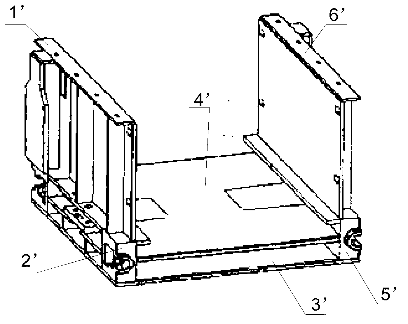 Transfer machine middle groove and transfer machine