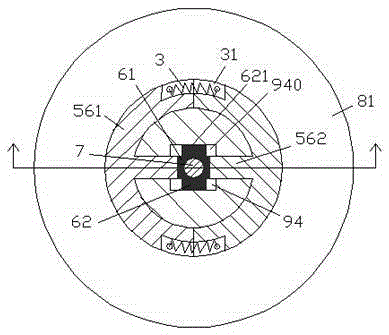 Fixing column device used for PCB, driven by gear and provided with flashing light