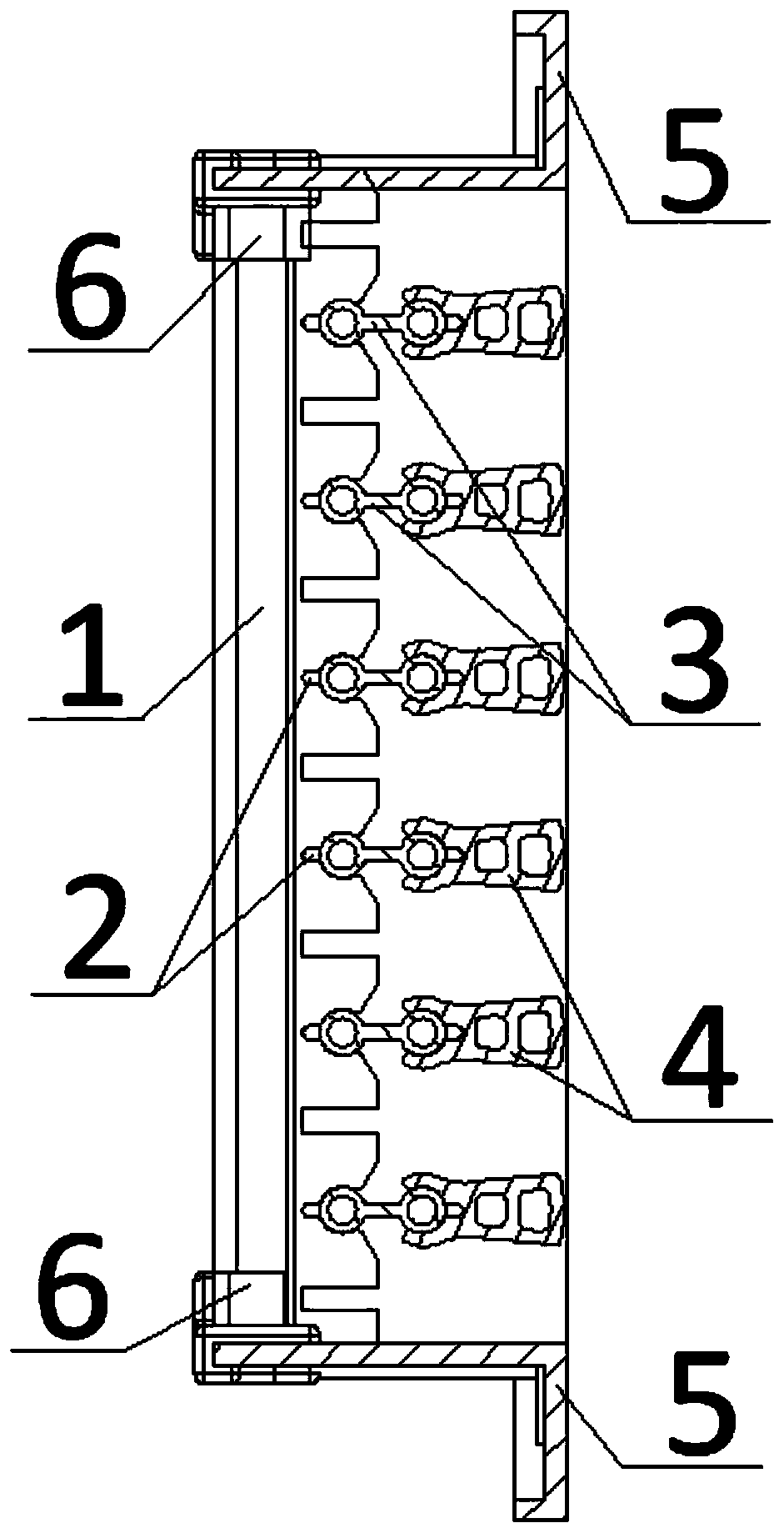 Air conditioner air outlet louver structure