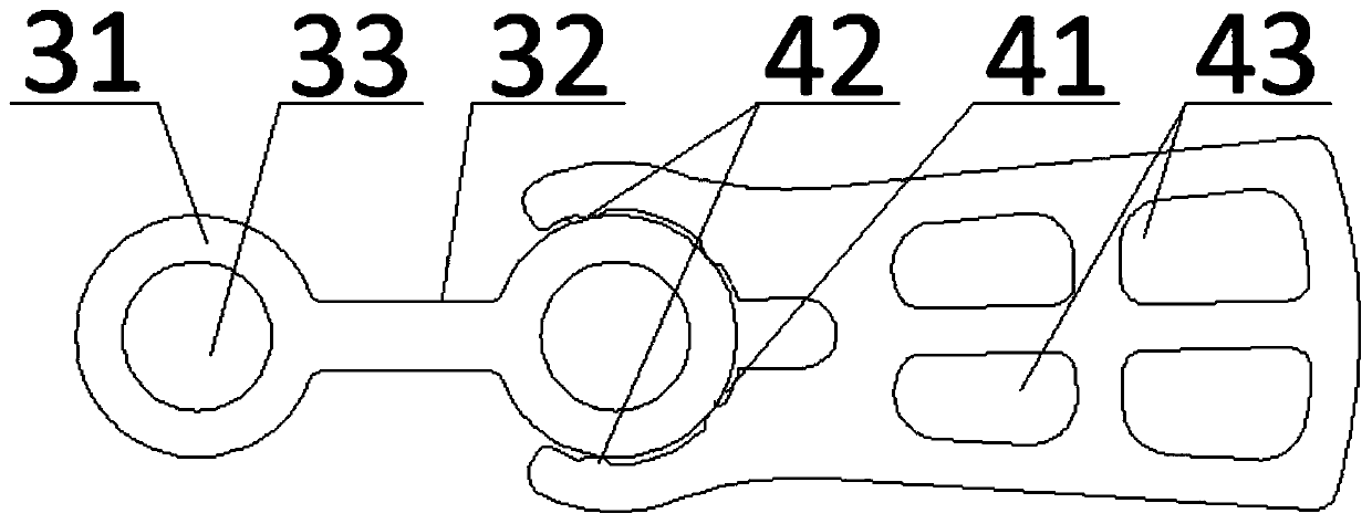 Air conditioner air outlet louver structure