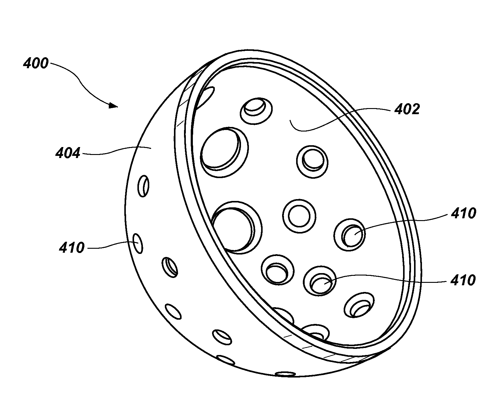 Low stress multiple fixation acetabular component