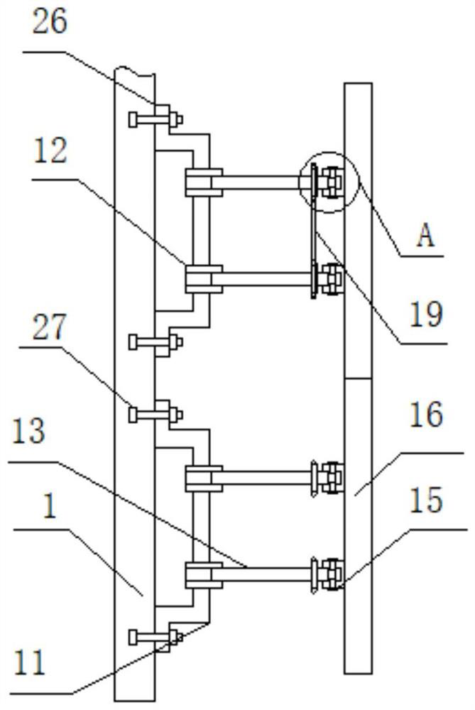 Building curtain wall mounting structure and building curtain wall mounting method