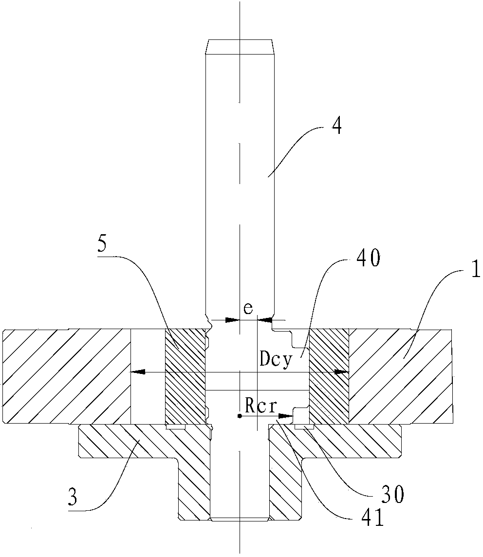 Compression pump body of rotary compressor