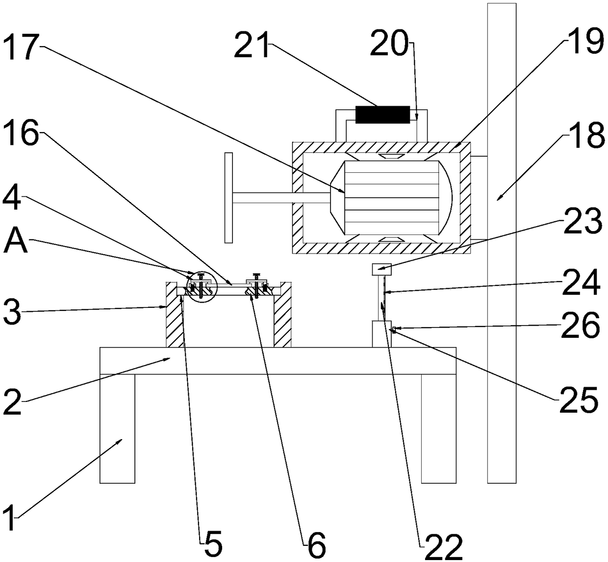 Mechanical part precise grooving device