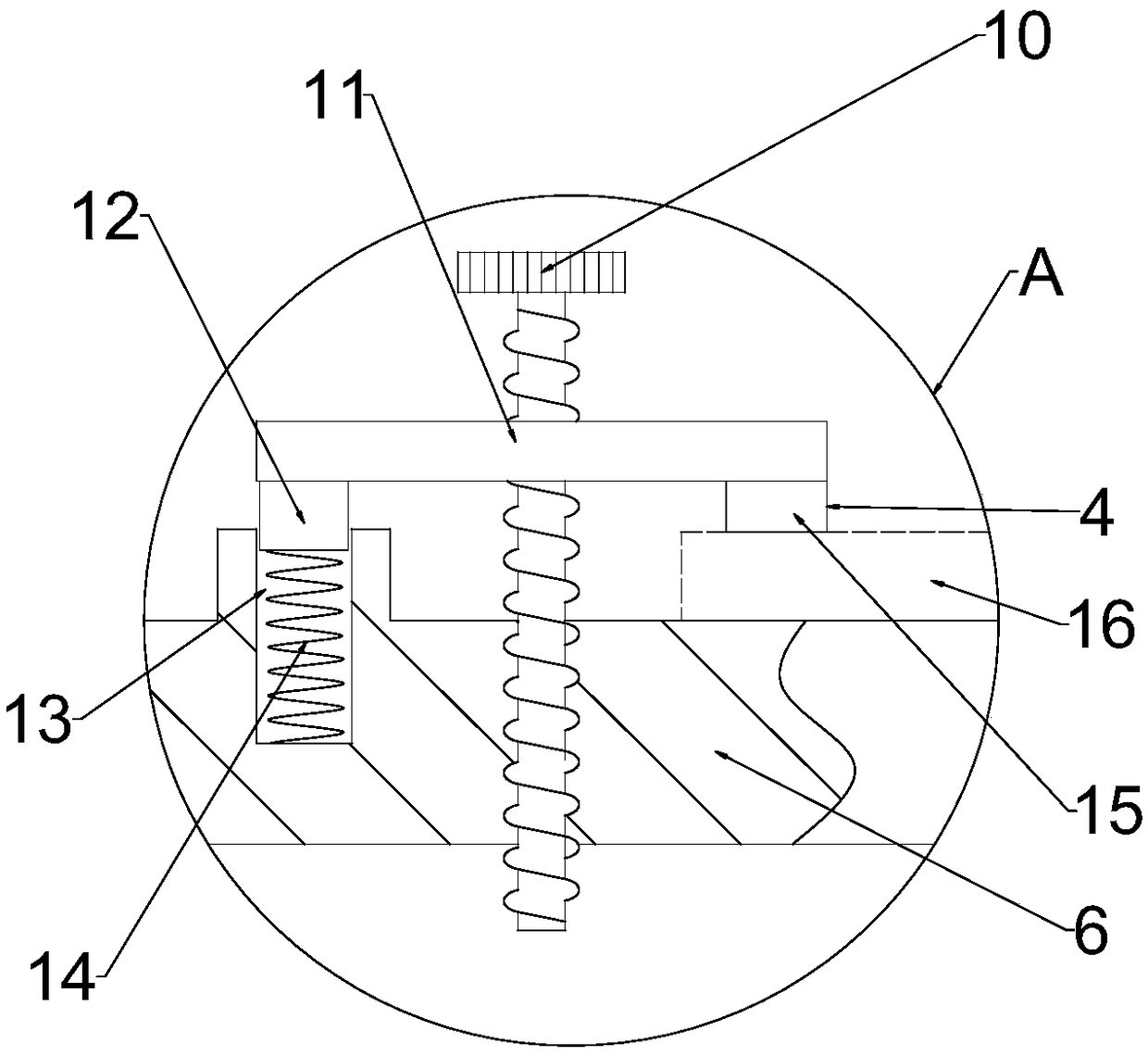 Mechanical part precise grooving device