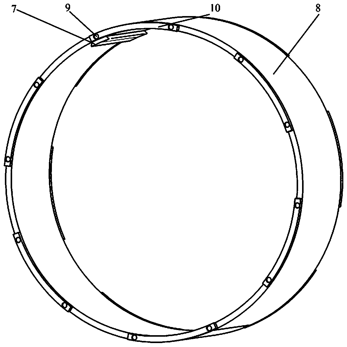 Stator structure with self-adaptive magnetic field correction capability