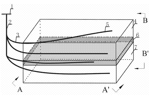 Permeability improvement technology for coal bed gas reservoir cap by using three-dimensional fracture network modification