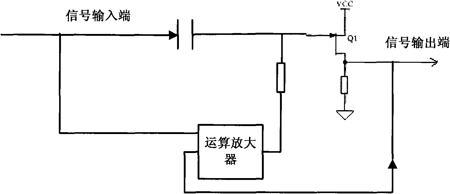 Oscilloscope with high-frequency path and low-frequency path separation circuit