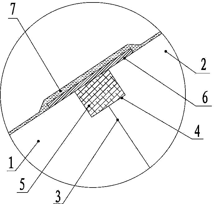 Water stopping construction method for horizontal seam of face rock-fill dam panel