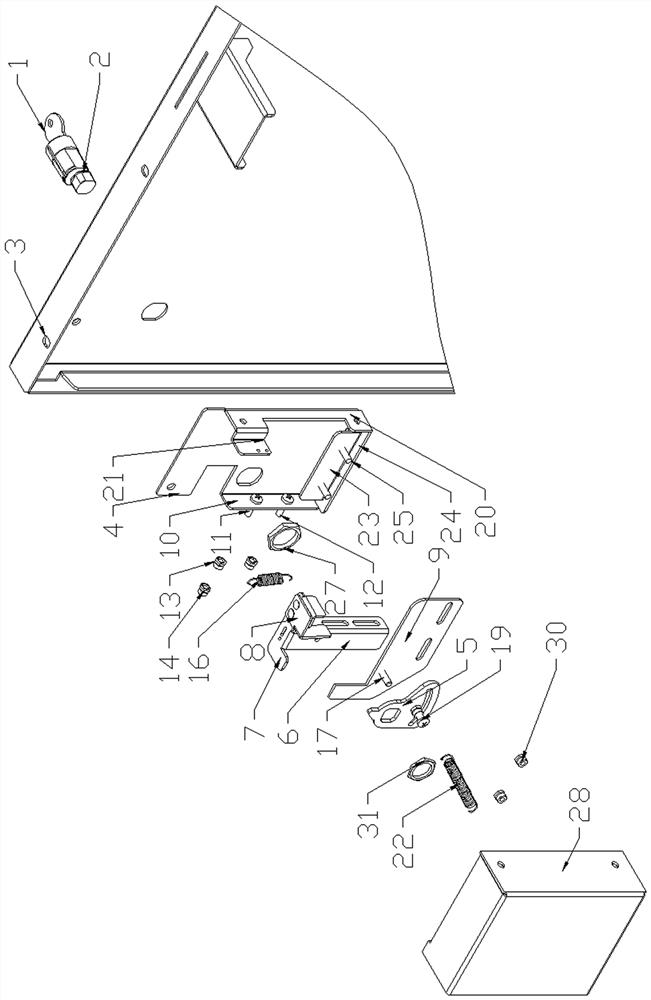 An interlocking device for cabinet and door