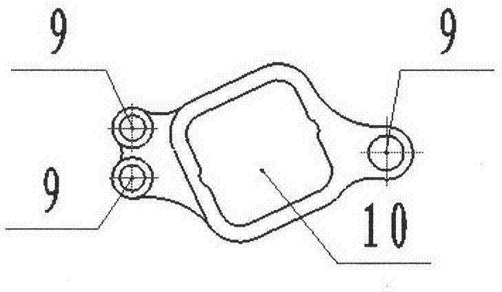 Method for casting brake bottom plate blank for automobile, and casting mold used by method