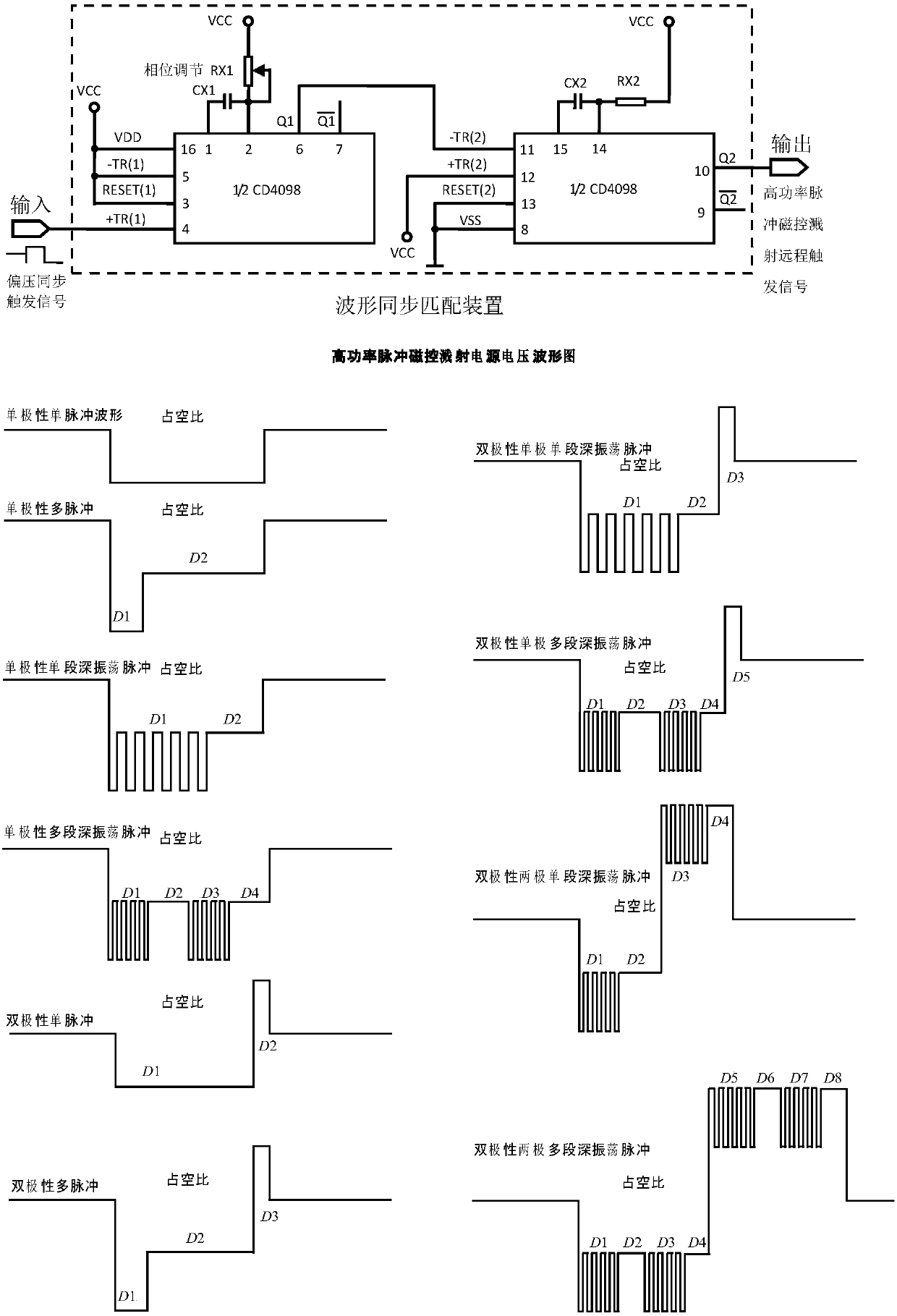 Movable magnetic field arc ion plating and high-power pulse magnetron sputtering composite deposition method