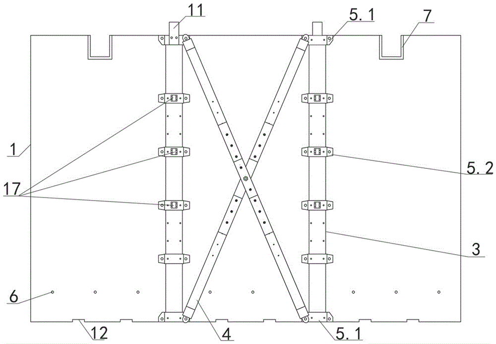 Glass fiber cement non-removal formwork system, connection structure and construction method of connection structure