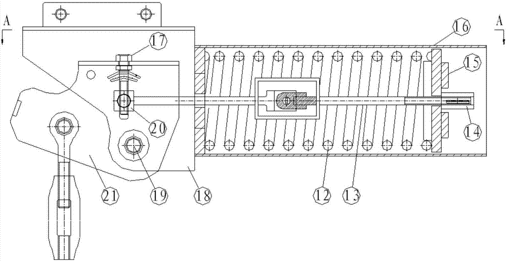 Load locking and adjusting improved constant force spring support hanging bracket