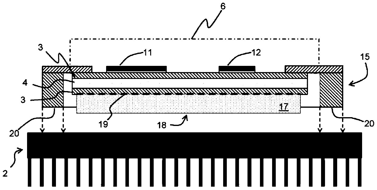 Power electronics module and a method of producing a power electronics module