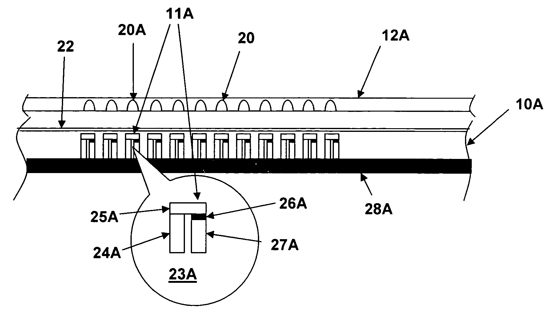 Active sensor and method for optical illumination and detection