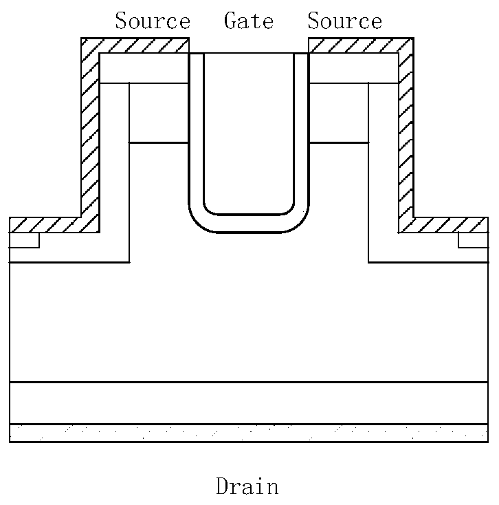 Single-particle reinforced device structure of silicon carbide MOS and preparation method thereof