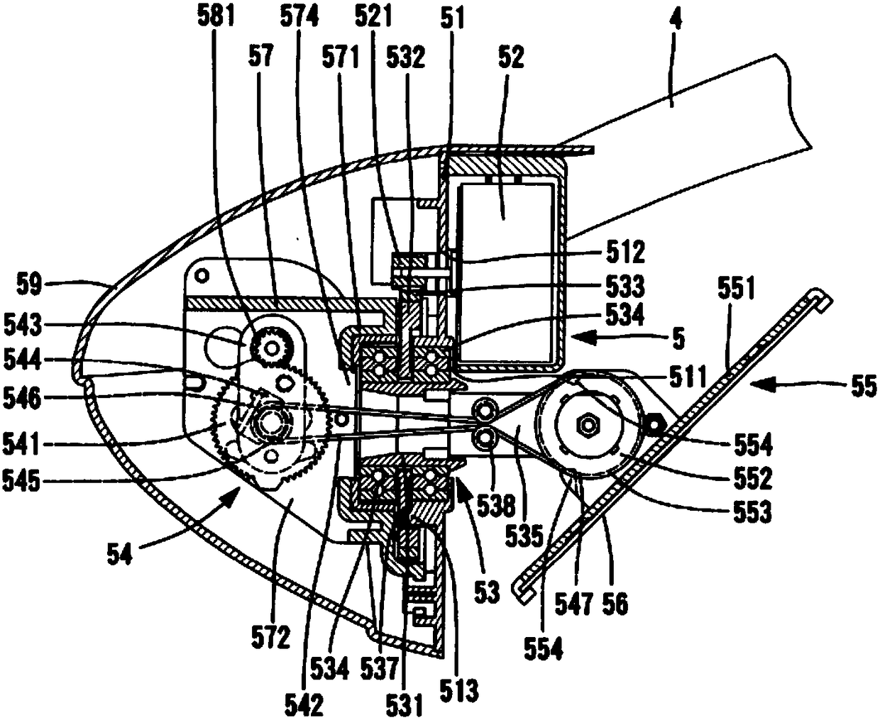 Reflection device of stage lamp