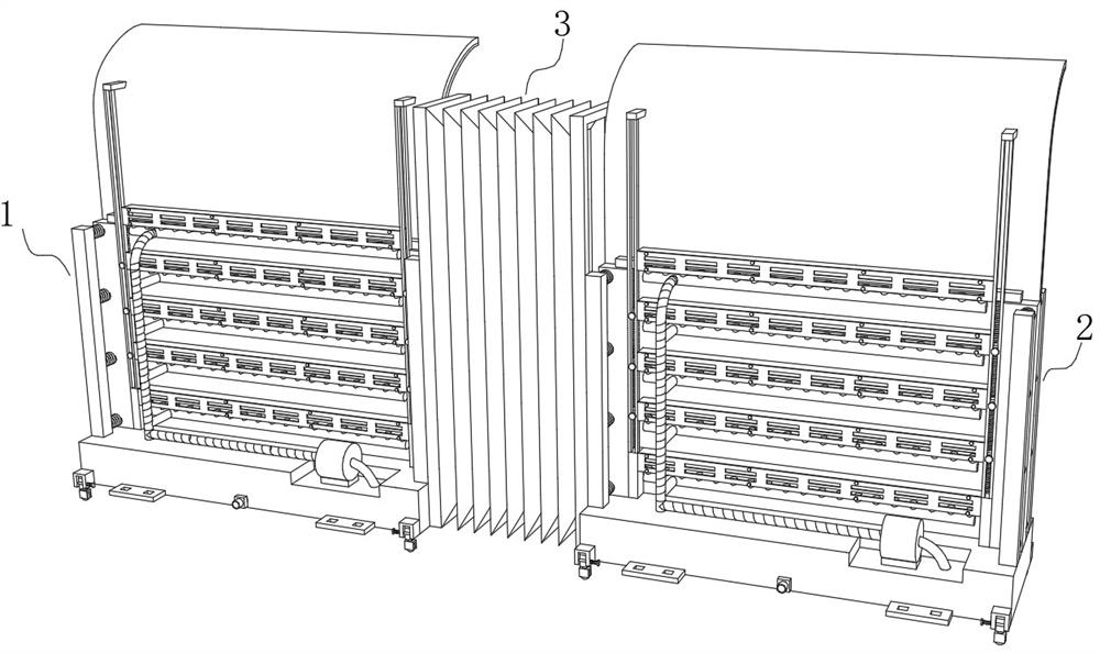 A dust-proof device and dust-proof method for road construction