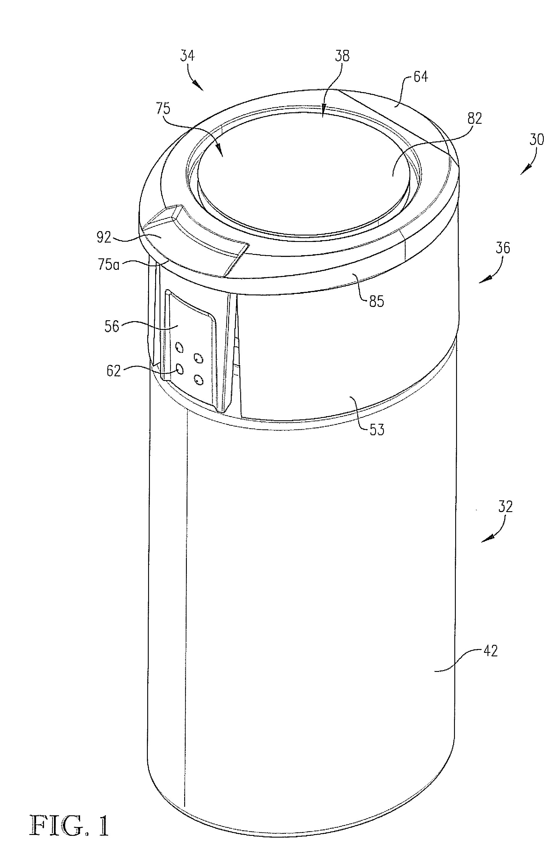 Container having dual-mode closure assembly