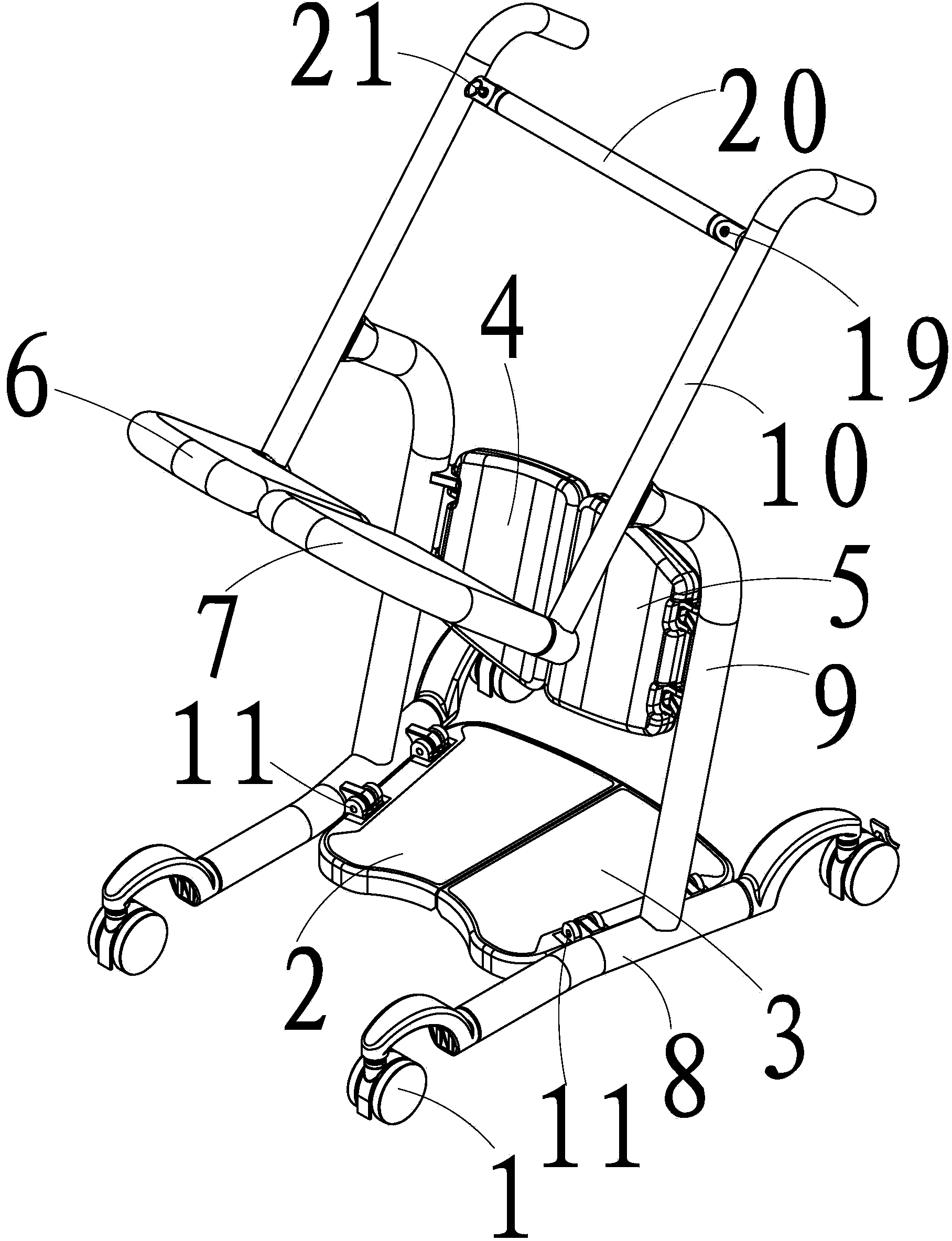 Foldable shifting vehicle