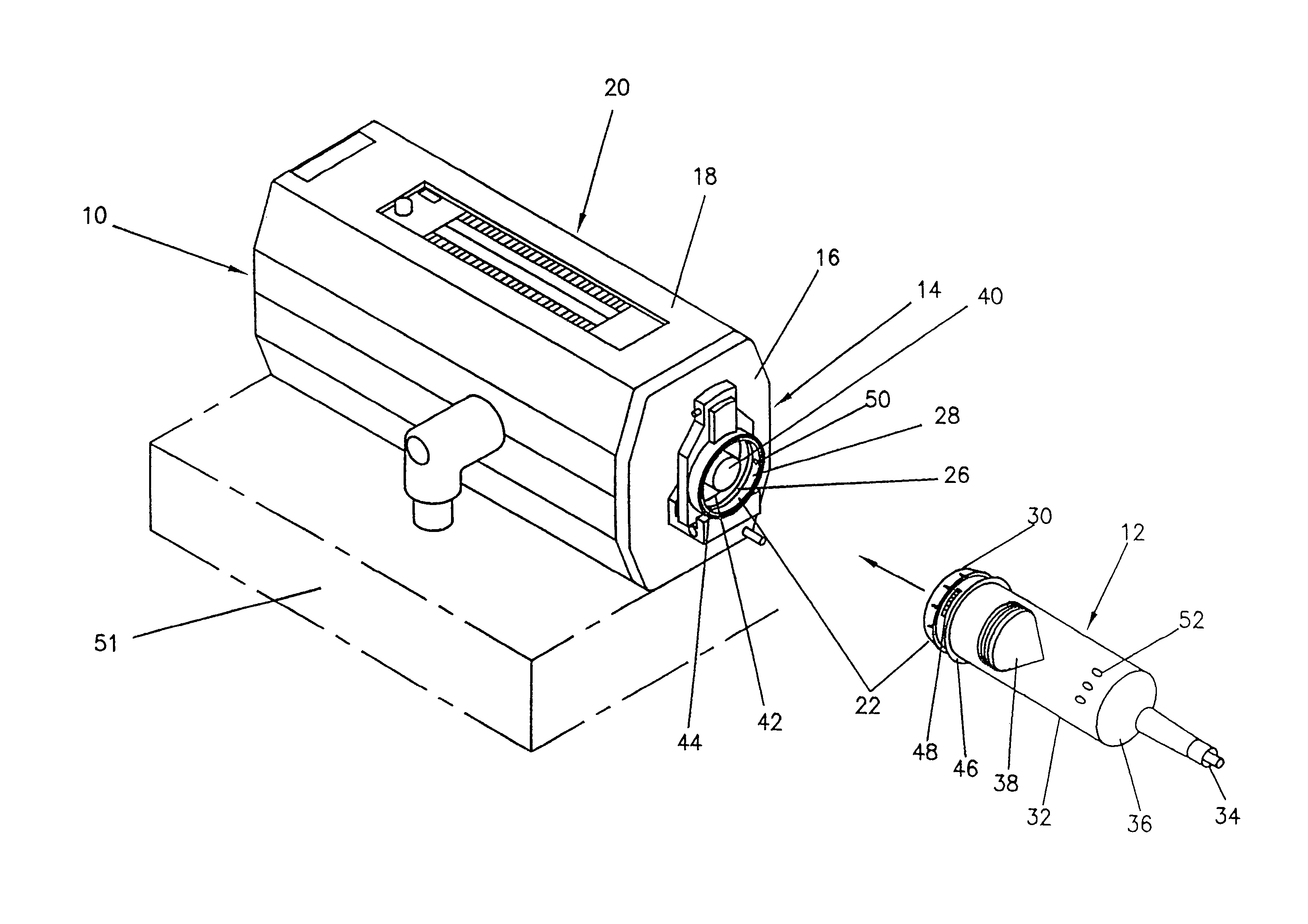 Front-loading syringe adapted to releasably engage a medical injector regardless of the orientation of the syringe with respect to the injector