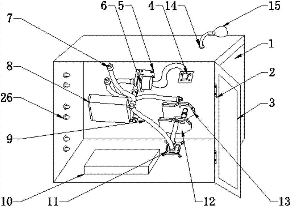 Multifunctional computer case with water cooling device