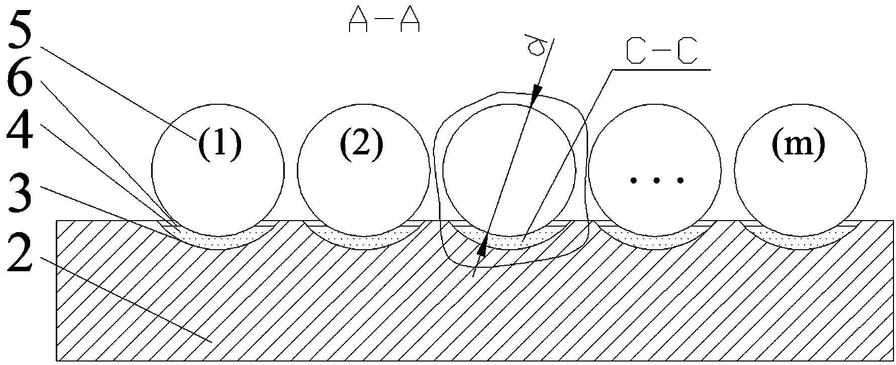 Inelastic collision and rolling viscous resistance particle coupling energy dissipation cutter rod